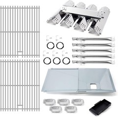 Parts for Nexgrill 720-0888N Grease Tray, Drip Pan, Grates, Heat Plates, Burner