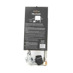 Grill Mark Stainless Steel Gas Line Hose and Regulator 21 in. L For Universal
