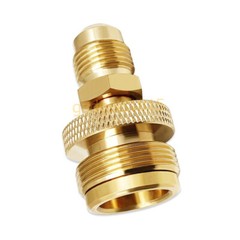 1LB Propane Tank Cansiter Regulator Adapter Connect to 3/8″Male Flare 5/8″-18UNF