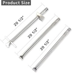 67558 Burner Tubes Replacement Parts for Weber Summit 660 670 Gas Grill Models
