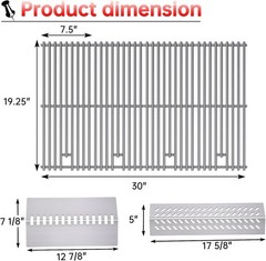 Grill Heat Plates and 9MM Grates – Perfect Replacement for Bull BBQ Enthusiasts