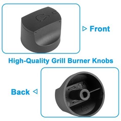 Grill Control Knobs Replacement for Charbroil 3-pack Charbroil, Black