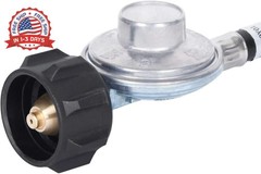 GasSaf 6 FT Propane Regulator Hose, Propane Adapter Hose with Regulator for Blac