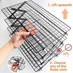 Foldable 234Tier Cooling Rack for Baking Stackable Roasting Rack Space Saver