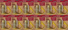12) Pack Charbroil Brass Natural Gas Grill Quick Disconnect Hose Fitting 3/8″