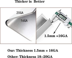 16GA Stainless Steel Flavorizer Bars for Weber Summit 400 Gas Grill Series 9Pack