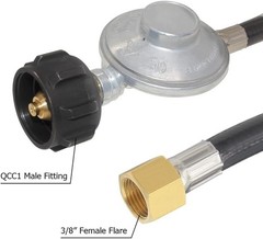6 Feet Propane Hose with Regulator Universal Gas Grill Regulator and Hose Rep…