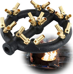 Propane Gas Jet Burner For Chinese Wok Range, Grilling, Stir Fry – Cast Iron Bod
