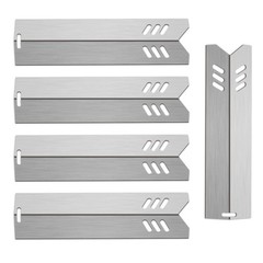 Kalomo 15″ Grill Heat Plates Shield Burner Cover Flame Tamer BBQ Gas Grill Re…
