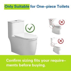 2-Inch Top Dual Flush Valve Repair Kit for One Piece Toilet (10″-13″ Tank Hei…