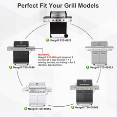Grill Replacement Parts for Nexgrill 720-0882A Evolution Infrared plus 5-Burner,