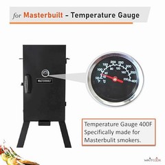 2-Pack Grill Thermometer Temperature Gauge Replacement for KMB-400F-2