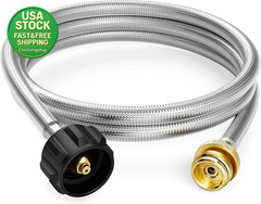 Propane Adapter Hose 6FT for Weber Q Coleman Blackstone Char-Broil Grills