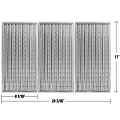 17″ Emitter Plates for 3-Burner Gas Grills, Compatible with Charbroil Models, In