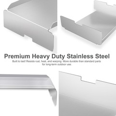 Heat Deflector for Pellet Grill – Upgraded Stainless Steel Flame Tamer Replaceme