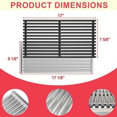 Emitter Plate & Grill Grate Charbroil Commercial 3 Burner Gas Grill Parts