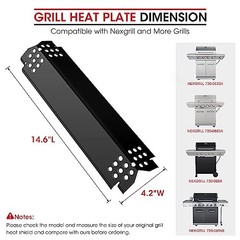 Grill Heat Plates for Nexgrill 720-0864, 720-0864M, BBQ PRO, Backyard, 3