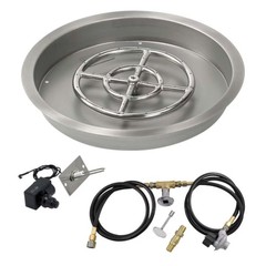 BBQGuys Signature 19 Inch Stainless Steel Round Drop-In PanSpark Ignition Kit12