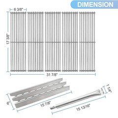 Grill Replacement Parts 96021 11081 66025 for Broil-Mate, Huntington – 5 Pack