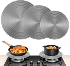 3 Pcs Simmer Plate Heat Diffuser for Gas Stove 7.87/9.45/11” Round Stove Diffus