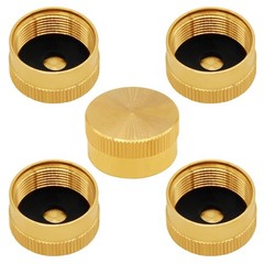 Uenede 5PCS Solid Brass Propane Bottle Caps Suitable for All 5 Pieces,