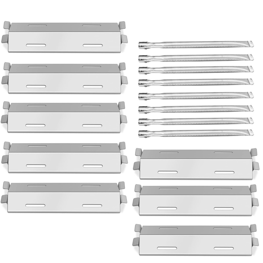 Gas Burner and Heat Plate Shield Stainless Steel Grill Parts for Members Mark…