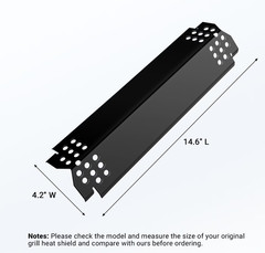 Universal 5 Burner Gas Grill Heat Plates Shields 14.6″ x 4.2″ NEW (4B)