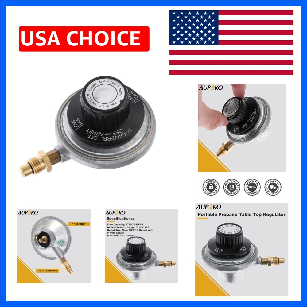 Propane Gas Grill Control Valve Table Top Regulator, Propane Gas Grill Contro…