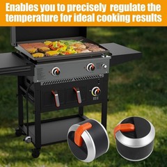Gas Griddle Grill Orange Knobs Replacement for Blackstone 1666 1517 1554 1825…