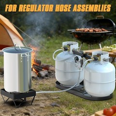Durable 4FT Propane Extension Hose with Solid Brass Fittings – Ideal for Grills