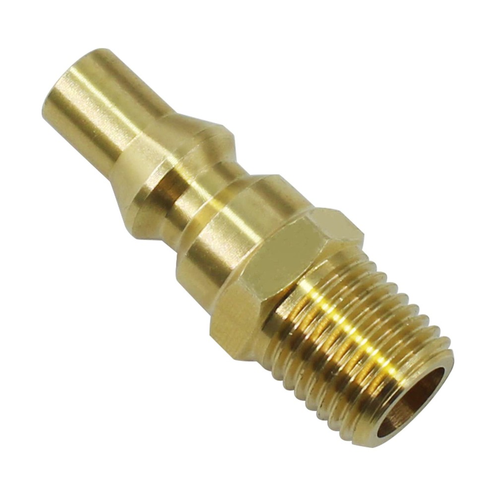 MENSI Propane Gas Quick Connect Adapter 1/4″ NPT Full Flow 0.25 inches, Brass