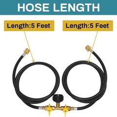 Portable Appliance Adapter Hose with Shut Off Valve