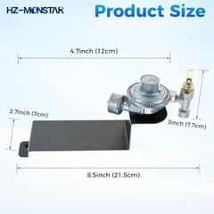 Gas Grill Valve Regulator for Q2000/Q2200 Series, Replacement Assembly