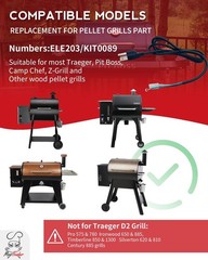 6 ft AC Power Cord for Traeger, Pit Boss, Camp Chef, Z-Grills