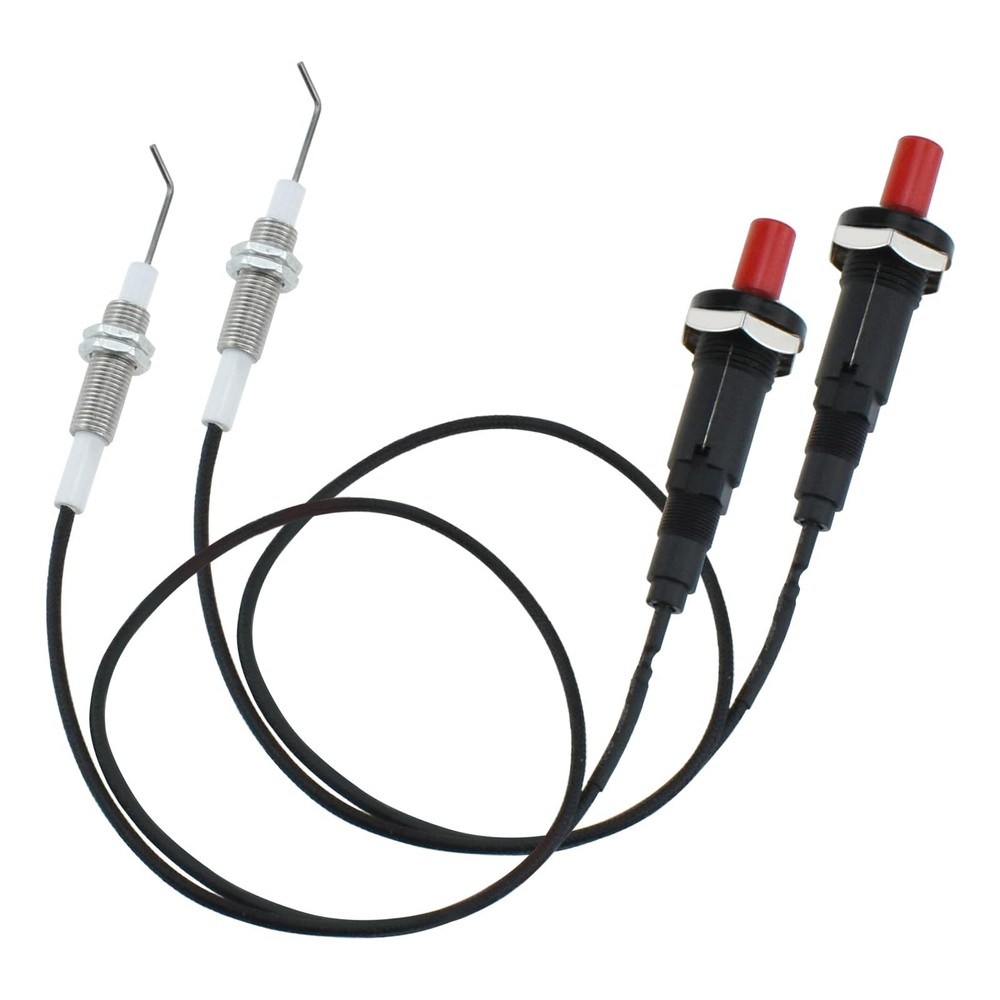 2 Set Propane Push Button Piezo Igniter, Piezo Spark Ignition with 20″ Long Wire