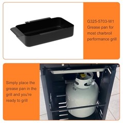 G325-5703-W1 Grease Pan for Charbroil 9328812P06 7″ x 3.5″ x 1.5″ for Drip Pan
