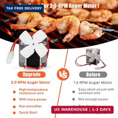 Pellet Grill Auger Motor 120V Traeger Pit Boss Camp Chef Replacement