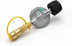 Versatile Propane Grill Regulator with 1/4″ Quick Connect – 20-50lbs Adapter