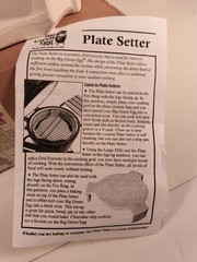 BIG GREEN EGG PLATE SETTER fits LARGE GREEN EGG SMOKER GRILL