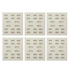 Hongso 6-Pack Replacement Ceramic Radiant Flame Tamer, Heat Plate for Bakers and