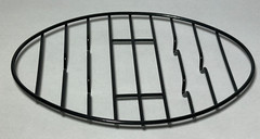 2 Pack Black Oval Roasting Rack Cooling With Integrated Feet – 12 X 8.5 Inches