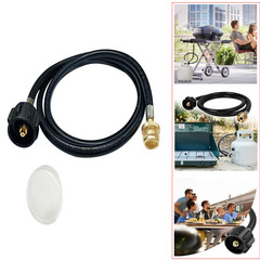 QCC Propane Adapter Hose LP Tank 1lb to 20lb Converter for Weber Q Gas Grill 6FT