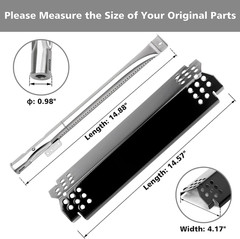 2 Burner Grill Replacement Parts for Nexgrill Grill 720-0864,720-0864M,10 PCS Gr