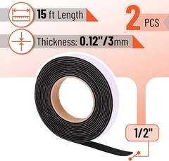 15 Ft Smoker Gasket, 2 Pack – High-Temperature Grill Sealing Solution