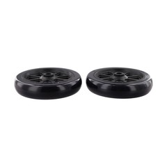 2 Black 6 Inch For BBQ Grill Wheels Replacement for Outdoor Grill Trolley Use