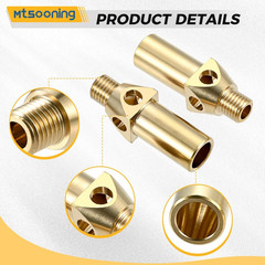 10PCS Propane Natural Gas Burner Jet, Propane Burner Brass Head Nozzle Replaceme