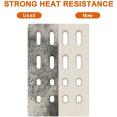 8-Pack Ceramic Flame Tamers & Briquettes for BBQ Grills, Replacement Parts