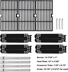 Grill Burner Tube Heat Plate Cooking Grate Crossover Tube Bundle for Charbroil