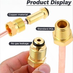 Propane Regulator Copper Pigtail POL x 1/4″NPT Male Pipe Thread 1/4″ Tubing