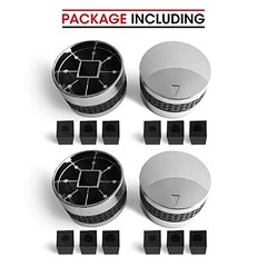 Grill Control Knob 4 Pack, Gas Burner Replacement, Chrome Plated Plastic with